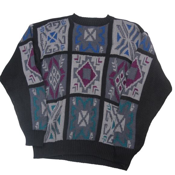 Vintage Lobo by Pendleton Allover Aztec Sweater - Picture 1 of 8
